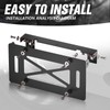 Flip-Up Universal Winch License Plate Frame Compatible with 10" Hawse