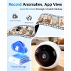 Wireless Magnetic Security Cameras, Install-Free 2K WiFi with AI Motion