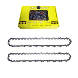 Chainsaw Chain 2pcs for Chain Saw 16 Inch (40cm) Bar，56 Drive Links，3/8" Pitch，Gauge 0.05"(1.3mm) ，Length 52cm，Saw Chain fits for Einhell GH-EC 2040, Hyundai, Makita, Ryobi, Oregon Tree Trimming
