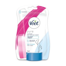 veet in-shower hair removal cream for sensitive skin, 150g, 1 piece / veet 인샤워 제모 크림 민감성 피부용, 150g, 1개