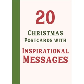 DaySpring - Traditional Christmas Postcard Book with Inspirational Messages - 20 Christmas Postcards (U1002)