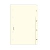 Mini Blank Dividers 4 tabs - cream