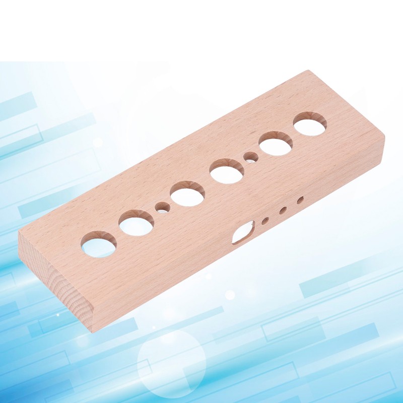 DIY Glow Tube Clock Kit 4 Lamps Beech Wood Enclosure