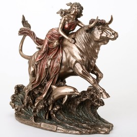 Veronese Design 9 Inch The Abduction of Europa Cold Cast Resin Bronze Finish Home Decoration Sculpture