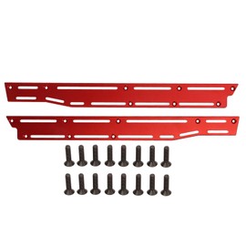 Aluminum Alloy Skid Plates for Arrma 1/7 1/8 Series Remote Control Car Upgrade Parts Red