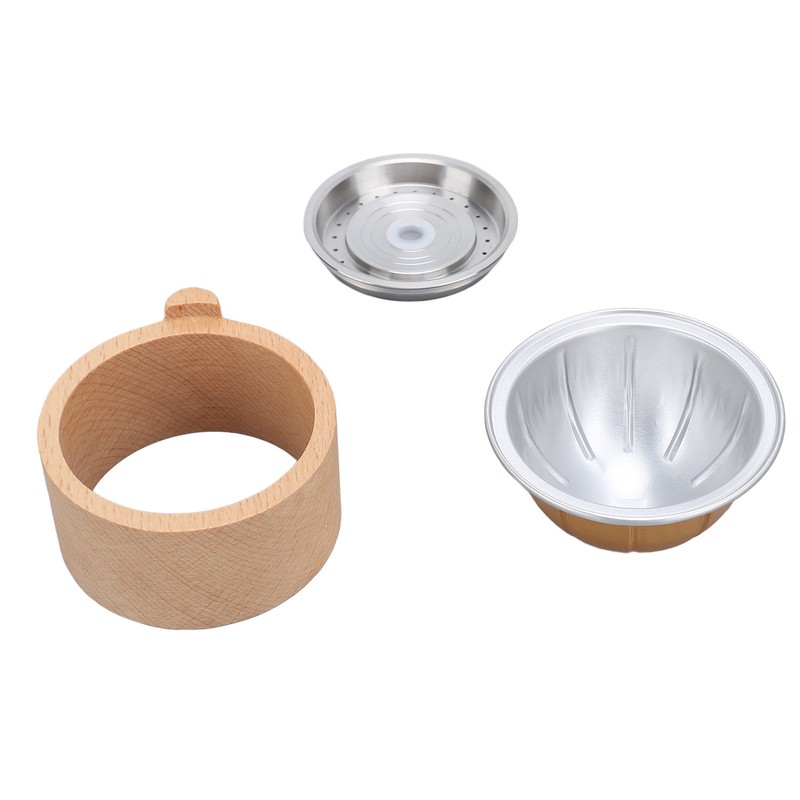 Reusable Coffee Capsules with Scoop and Brush Refillable Coffee Pods