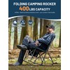TIMBER RIDGE Folding Rocking Camping Chair, 400lbs Capacity Portable Oversized