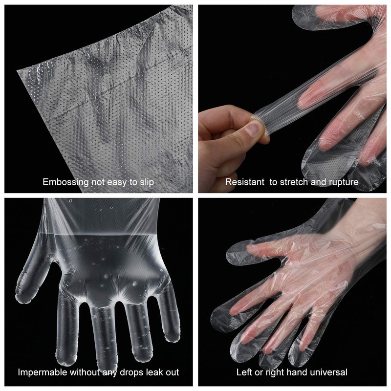 A1SONIC® 100pcs Disposable Gloves Safety Sterile Gloves Food Safe Gloves