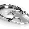 com-four® 2x key ring guardian angel with shopping cart chip,