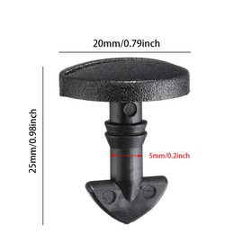 6 Pairs Rear Bumper Tow Eye Cover Inserts Fasteners Rear Bumper Tow Cover Clips Car Retainer Clips Trim Panel Bumper Clips for Car Panel Trim Maintenance