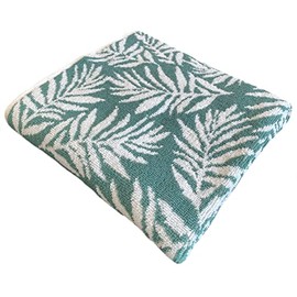 Sue Rossi 100% Turkish Combed Cotton Hand Or Bath Towels, Very Soft & Absorbent, Quick Dry 500gsm Thick, Multipurpose Premium Plush Bathroom Or Kitchen Towel, Hotel Quality (Hand Towel, Green Leaf)