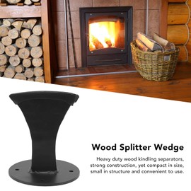 QANYEGN Heavy Duty Log Splitter, Small Manual Log Splitter, Firewood Kindling Splitter, Wood Splitter Wedge for Small Wood Stoves, Fireplaces, Black