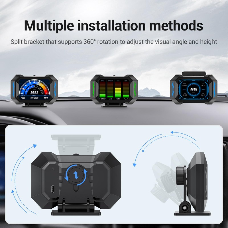 OBD + GPS HUD P25 Head Up Display Car Digital