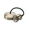 Knightsbridge 6 Inch E27 Vintage Pendant Set in Antique Brass,