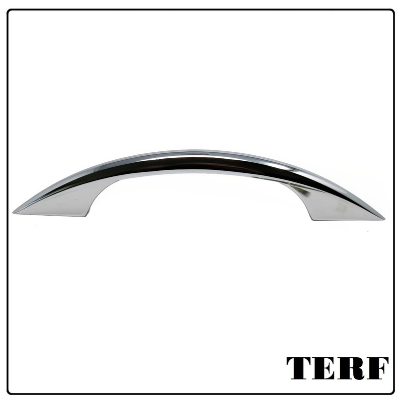 TERF® Traditional Polished Chrome D-Shape Back Fix Pull Handle 100mm