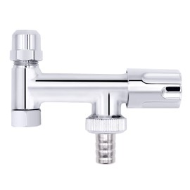 VARIOSAN VARIOSAN Ger?tezusatzventil 11107, Eckfix, Messing, Designgriff, Rckflu?verhinderer, verchromt