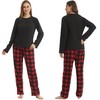 YUSHOW Pajamas for Couples Set,Plaid Pajama Set for Women and