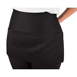 KNG Black Waist Apron, 11 inch