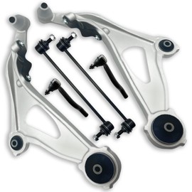 Chassora 6PCS Front Lower Control Arm Sway Bar End Link Tie Rod Fit for Infiniti 2013 JX35, 2014 2015 2016 2017-2019 QX60, for Nissan 13-19 Pathfinder K623063 K623064 K750094 K750095 ES801265 ES801266