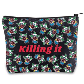 BWWKTOP Killer Klowns Makeup Bag Creepy Clown Fans Gift Quirky Clown Movie Cosmetic Bag Killer Klowns Merch (killing it)