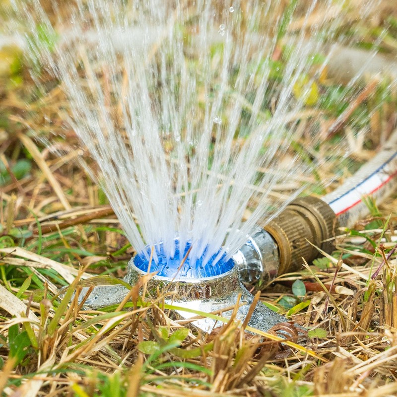 Hourleey 360 Degree Metal Spot Sprinkler, 2 Pack Circle Pattern