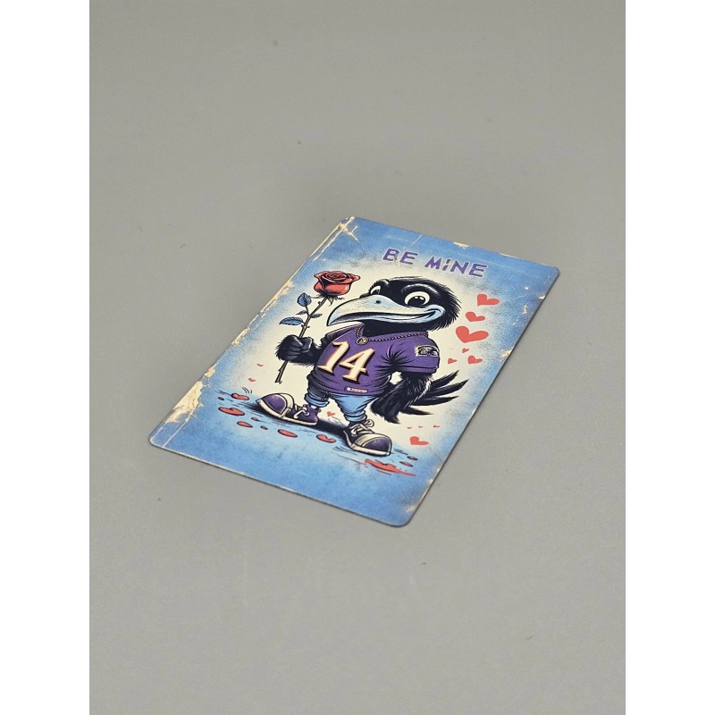 BE MINE "RAVEN ABOUT YOU" BALTIMORE RAVENS METAL VALENTINE'S DAY