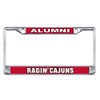 Craftique Louisiana-Lafayette Plate Frame (DOMED RAGIN CAJUNS ALUMN FRAM (45019))