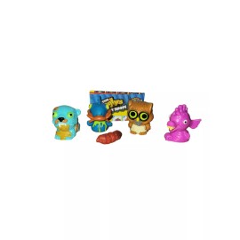 Moose Toys The Ugglys Pet Shop - 4 Pack of Uggly Pet Figures - Styles will Vary