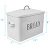 DreamsEden Large Bread Box, Metal Loaf Storage Container for Kitchen