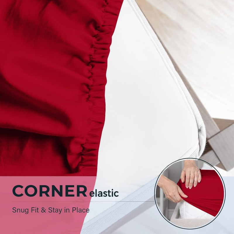 Aspire Homeware Single Fitted Sheet - 25 cm Deep Hotel