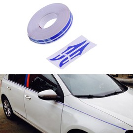 PME 12mm 0.5" Pinstripe Pinstriping Pin Stripe Decals Vinyl Tape Stickers for Cars (Light Blue) Sticker