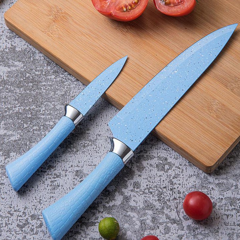 Colorful 6 Piece Knife Set Stainless Steel Practical Kitchen Knife