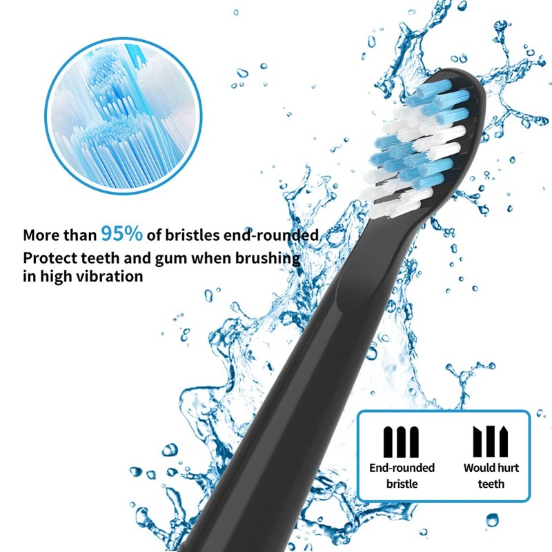 Compatible with TEETHEORY Electric Toothbrush Replacement Heads, for TEETHEORY Electric