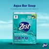 Zest 8-Bar Bath Size Soap, Aqua, 4 Ounce