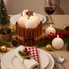 Zhengmy 8 Pcs Mini Ball Round Candle 2'' Christmas Wax
