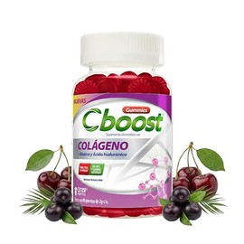 C-Boost – Gomitas de Belleza con Colágeno, Biotina y Ácido Hialurónico – Suplemento alimenticio en formato gomitas, con colágeno, biotina y ácido hialurónico – 90 Gomitas/Pack, 2 g c/u