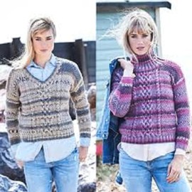Stylecraft 9568 Adult Aran Sweater Knitting Pattern
