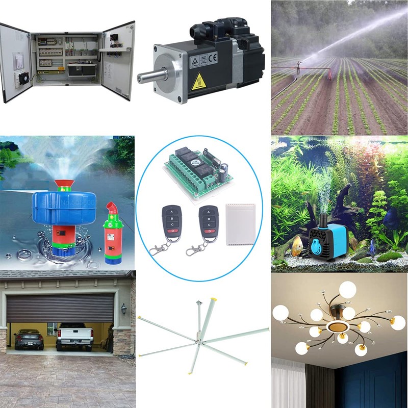 SUYUKUFU 433Mhz DC 12V 4CH Channel Wireless Switch Long Range