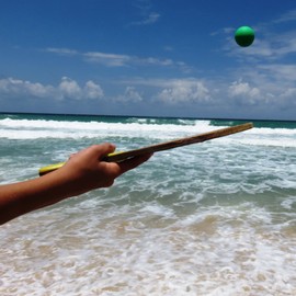 JOEY'Z 6PK Replacement Balls for Pro Kadima & Smashball Rackets - Colors Will Vary - Long Lasting, Waterproof & Visible Colors Beach Paddle Ball Set