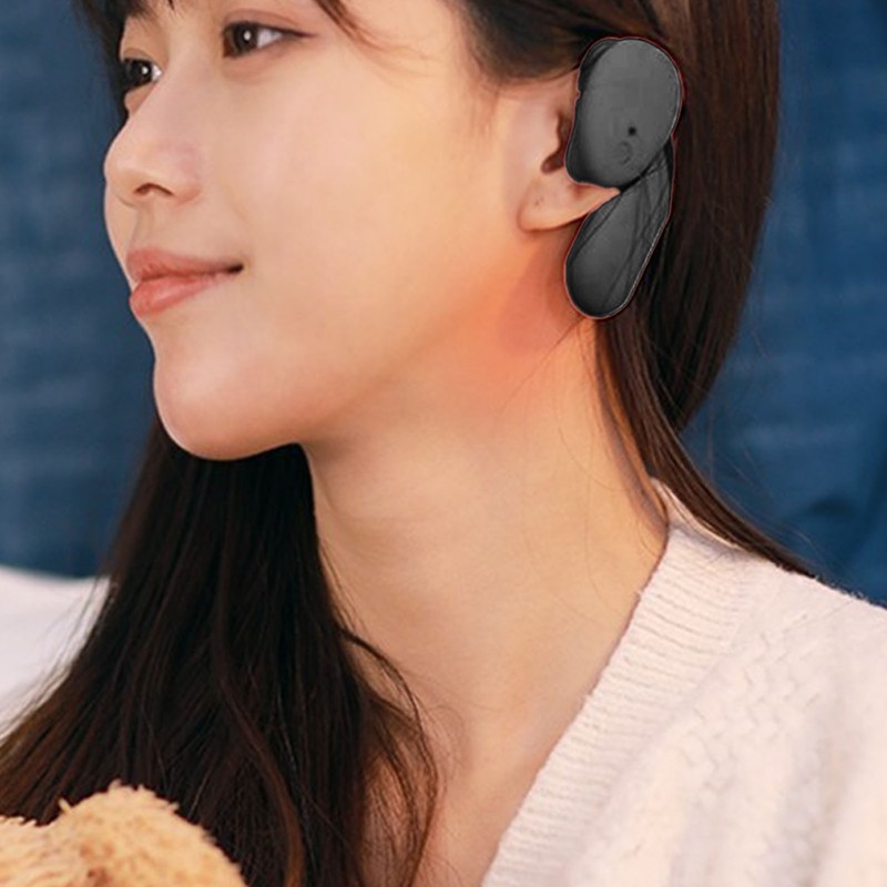 Heated Earmuffs Intelligent 3S Heating Adjustable Lightweight Black Winter Ear