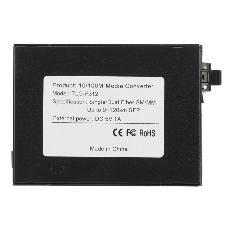Fiber Transceiver 100M SFP to RJ45 Multifunctional Compatibility Optical Media