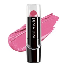 wet n wild wet n wild Silk Finish Lipstick, Hydrating Rich Buildable Lip Color, Formulated with Vitamins A,E, & Macadamia for Ultimate Hydration, Cruelty-Free & Vegan - Pink Ice (Carded)