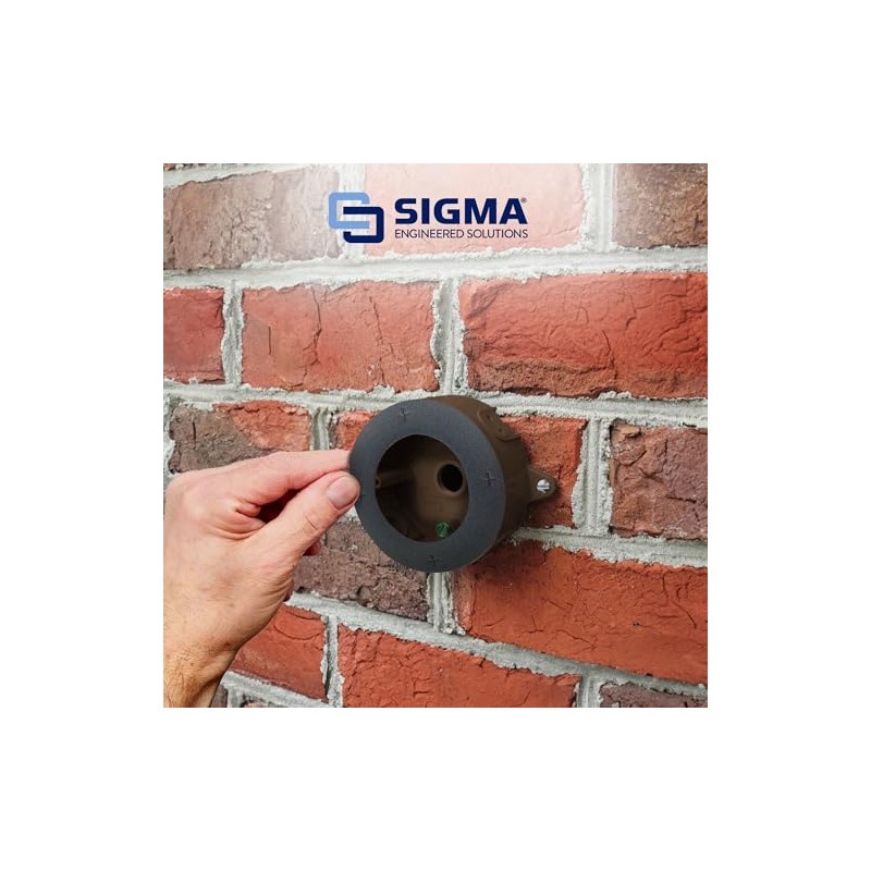 SIGMA ENGINEERED SOLUTIONS 14002 Round Weatherproof Gasket, 4-inch compatibility, Black,