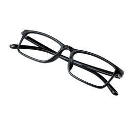 VisionGlobal Blue Light Blocking Glasses for Women/Men, Anti Eyestrain, Computer Reading Glasses, Stylish Square Frame, Anti Glare (Black, 6.00 Magnification)