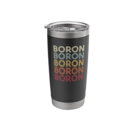 Boron California Boron CA Retro Vintage Text Stainless Steel Insulated Tumbler