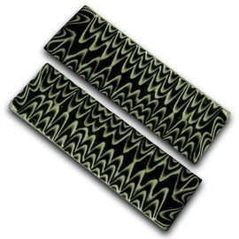 Whole Earth Supply G-10 G10 Green Black Quality Handle Scales Knives Guns Grips 5in Knife Making Set Pair