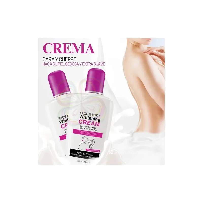 Aichun Beauty crema aclarante cara y cuerpo con colágeno 120