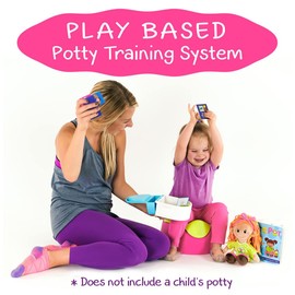 Potty Training with Tot On The Pot, Complete Kit Includes Parent's Guide, Children's Book, Black Potty Doll, Toy Potty & Activity Reward Cards, Pediatrician-Recommended, Play-Based Learning (Tyrone)