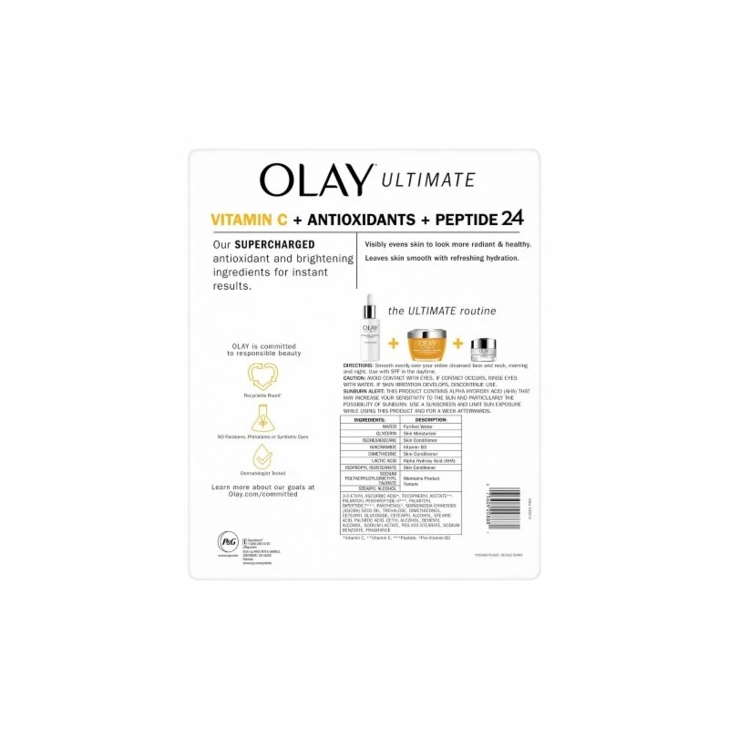 Olay 2 Pack Olay Ultimate Hydrating Moisturizer Vitamin C+Antioxidants -