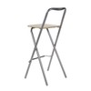 Taylor & Brown Folding Bar Stool Chair Wooden Effect Breakfast